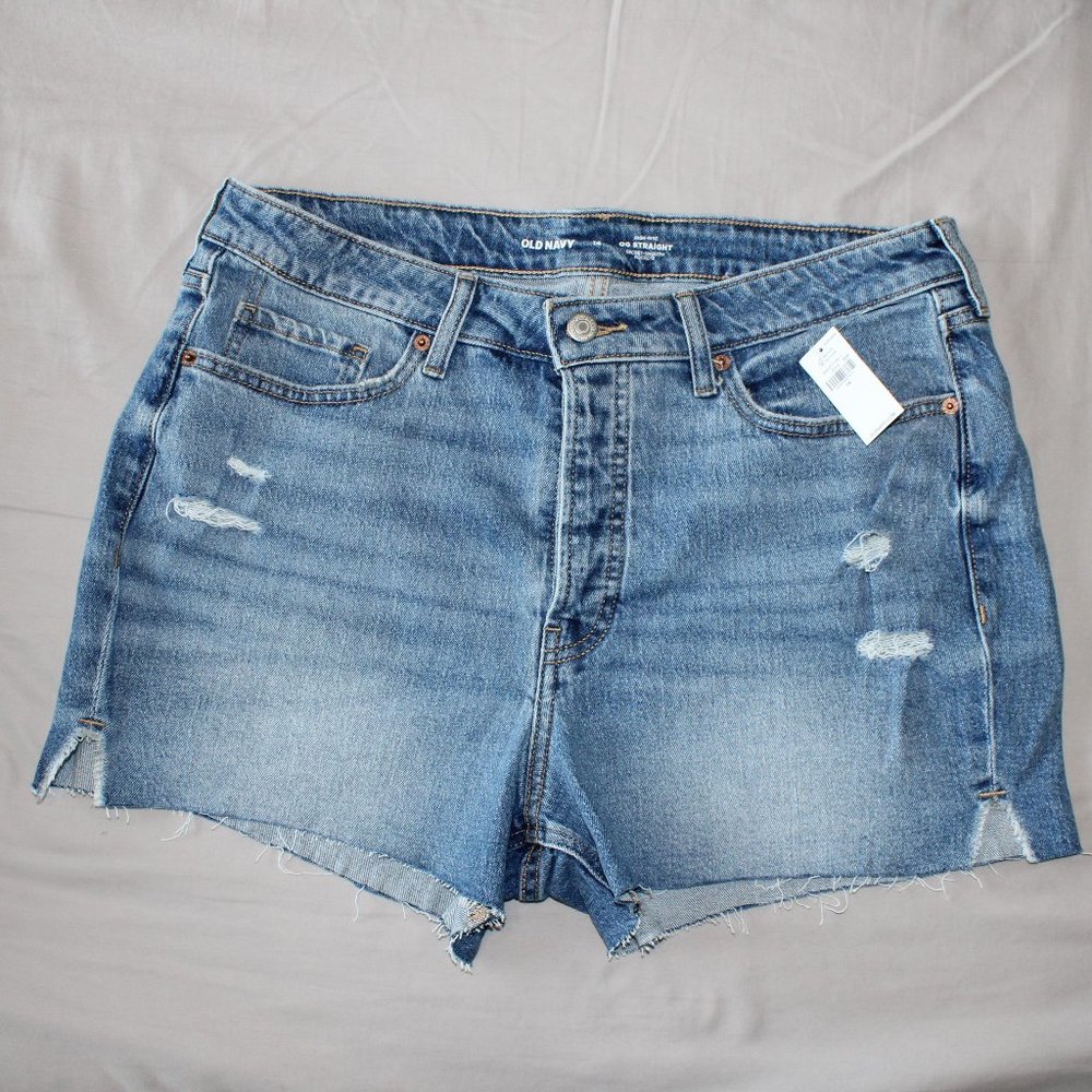 Old Navy High-Waisted Button-Fly OG Straight Shorts